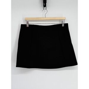 MNG Black A Line Mini Skirt Juniors Sz L Flattering Fit